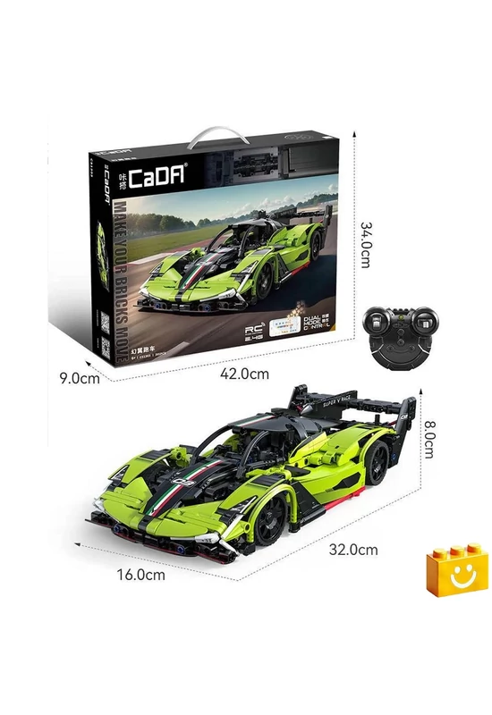 CaDA® C51303W - Távirányítós Phantom Wing sportautó - 100% technic-kompatibilis építőjáték
