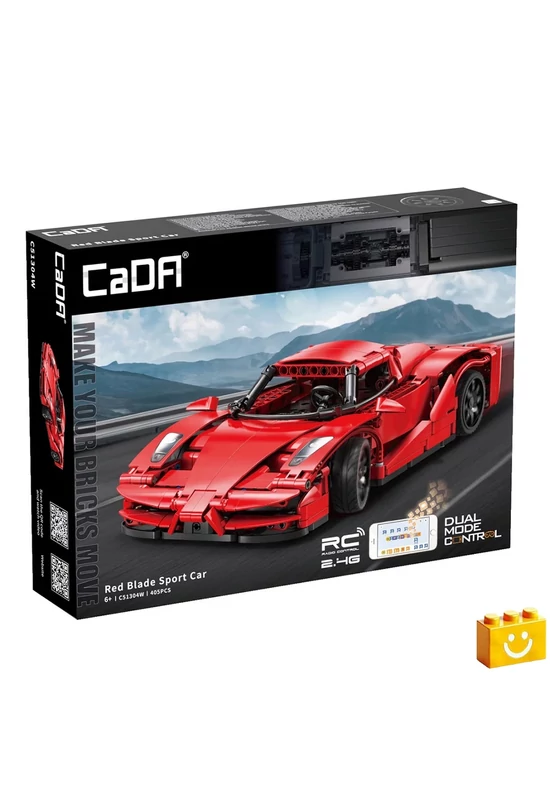 CaDA® C51304W - Távirányítós Red Blade sportautó - 100% technic-kompatibilis építőjáték