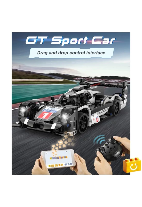 CaDA® C51307W - Távirányítós GT Supercar - 100% technic-kompatibilis építőjáték