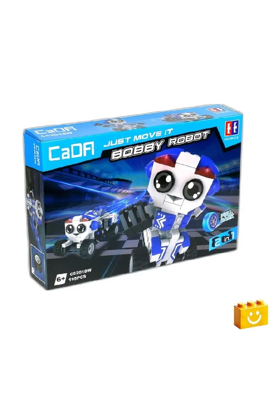 CaDA® C52018W - Bobby Robot építőjáték - 100% kompatibilis minden más kedvelt márkával