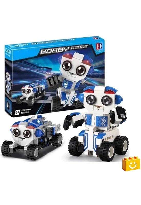 CaDA® C52018W - Bobby Robot építőjáték - 100% kompatibilis minden más kedvelt márkával