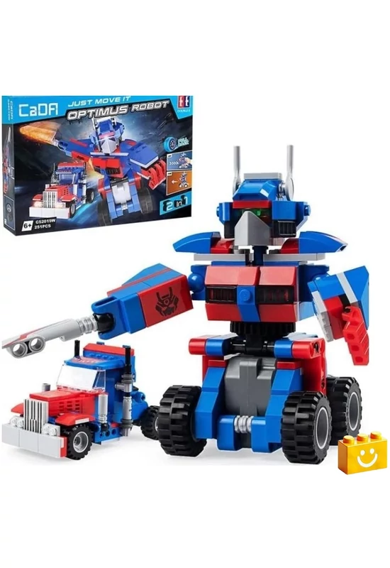 CaDA® C52019W - Transformers - Optimus 2 az 1-ben építőjáték - 100% kompatibilis minden más kedvelt márkával
