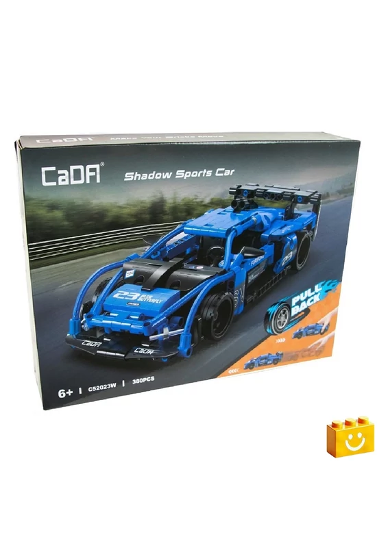 CaDA® C52023W - Shadow  kék sportkocsi - 100% technic-kompatibilis építőjáték
