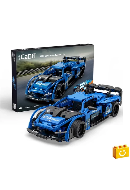 CaDA® C52023W - Shadow  kék sportkocsi - 100% technic-kompatibilis építőjáték