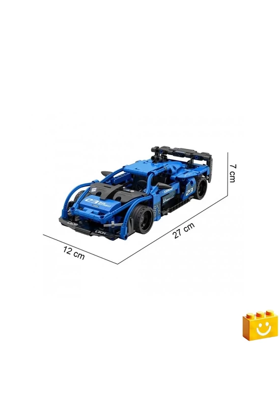 CaDA® C52023W - Shadow  kék sportkocsi - 100% technic-kompatibilis építőjáték