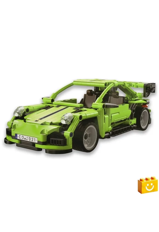 CaDA® C52024W - Legend zöld sportkocsi - 100% technic-kompatibilis építőjáték