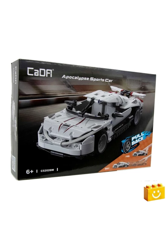 CaDA® C52026W - Apocalypse fehér sportkocsi - 100% technic-kompatibilis építőjáték