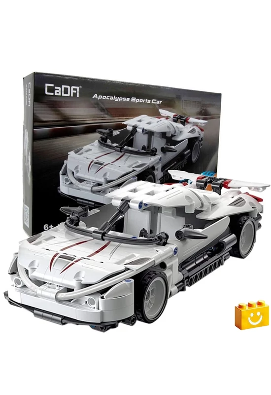CaDA® C52026W - Apocalypse fehér sportkocsi - 100% technic-kompatibilis építőjáték