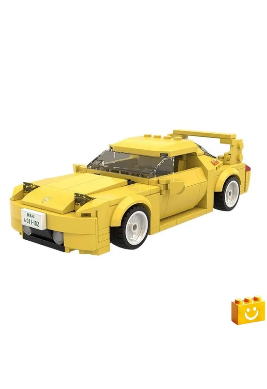 CaDA® C55013W - Initial-D Mazda FD3S RX-7 Versenyautó építőjáték - 100% kompatibilis minden más kedvelt márkával