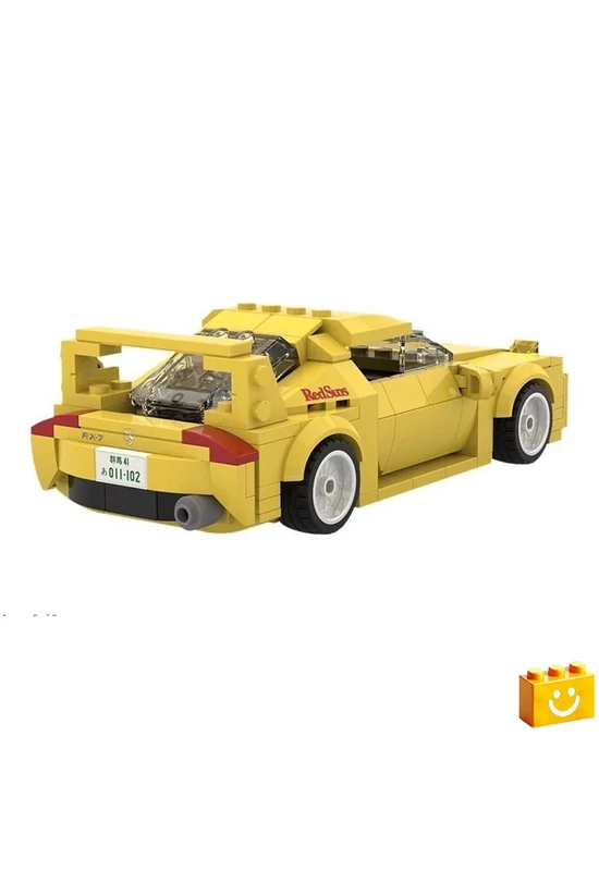 CaDA® C55013W - Initial-D Mazda FD3S RX-7 Versenyautó építőjáték - 100% kompatibilis minden más kedvelt márkával