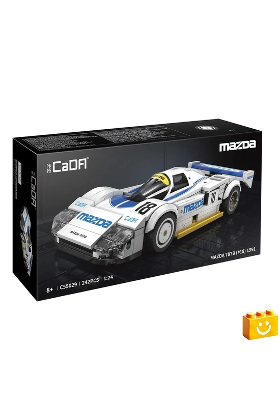 CaDA® C55029W - Mazda 787B versenyautó építőjáték - 100% kompatibilis minden más kedvelt márkával