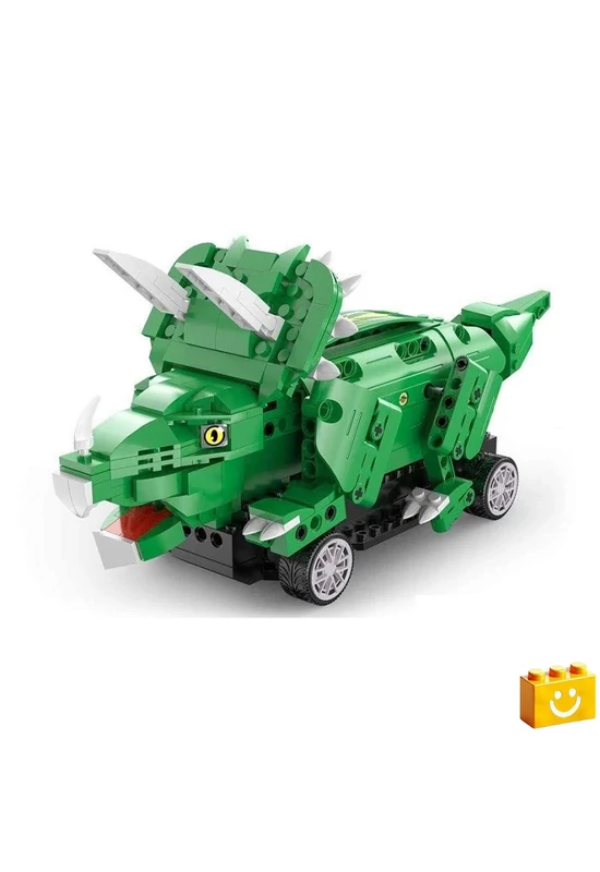 CaDA® C59002W - Dinoszaurusz világ - Távirányítós Triceratopsz - 100% technic-kompatibilis építőjáték