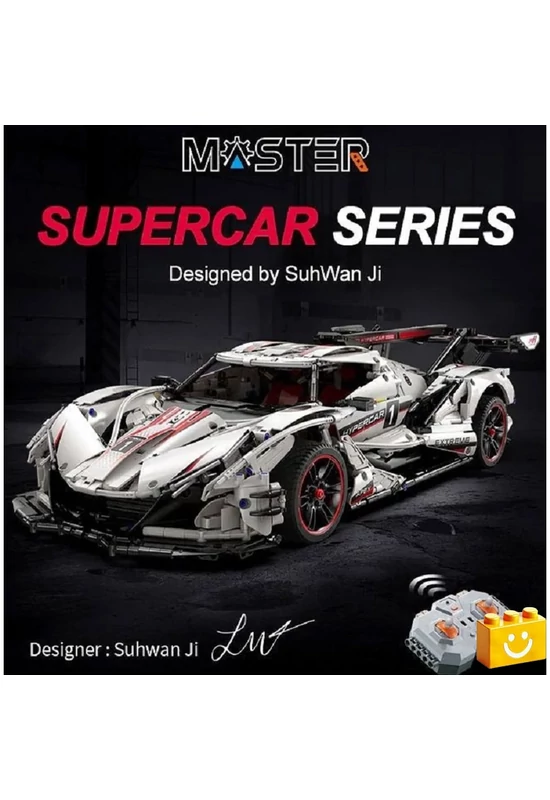CaDA® C61053W - Távirányítós Helios Supercar - 100% technic-kompatibilis építőjáték