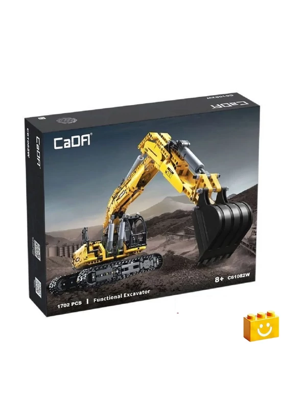 CaDA® C61082W - Kotrógép - Exkavátor - 100% technic-kompatibilis építőjáték