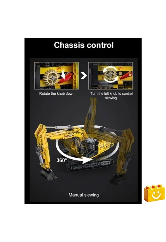 CaDA® C61082W - Kotrógép - Exkavátor - 100% technic-kompatibilis építőjáték