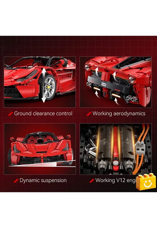 CaDA® C61505W - Viva Hypercar - 100% technic-kompatibilis építőjáték