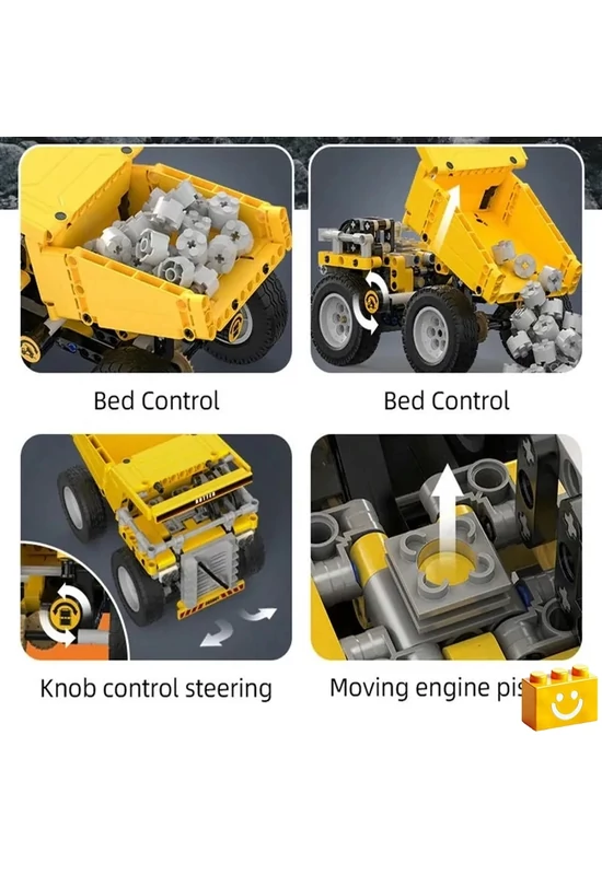 CaDA® C65001W - Dömper - 100% technic-kompatibilis építőjáték