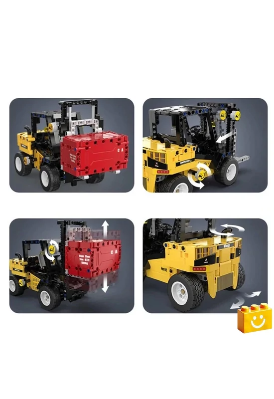 CaDA® C65002W - Targonca - 100% technic-kompatibilis építőjáték