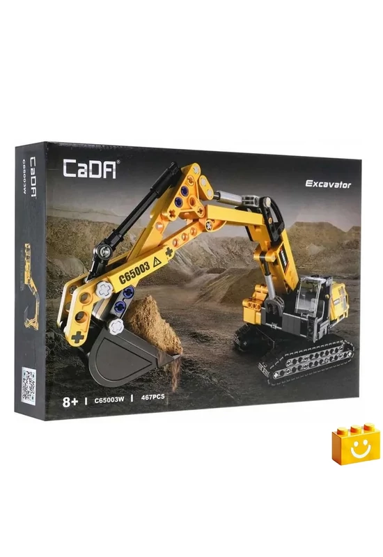 CaDA® C65003W - Markológép -Exkavátor - 100% technic-kompatibilis építőjáték