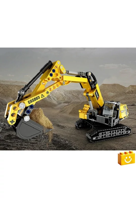 CaDA® C65003W - Markológép -Exkavátor - 100% technic-kompatibilis építőjáték