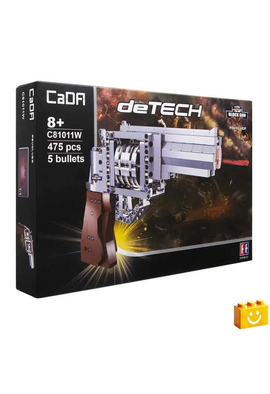 CaDA® C81011W - Revolver Játékpisztoly - 100% technic-kompatibilis építőjáték