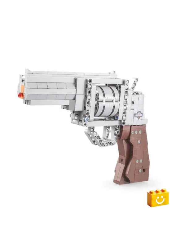 CaDA® C81011W - Revolver Játékpisztoly - 100% technic-kompatibilis építőjáték