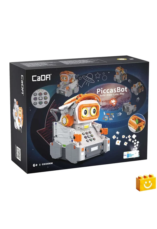 CaDA® C83006W - Távirányítós Rajzoló, Kódoló Robot - 100% technic-kompatibilis építőjáték