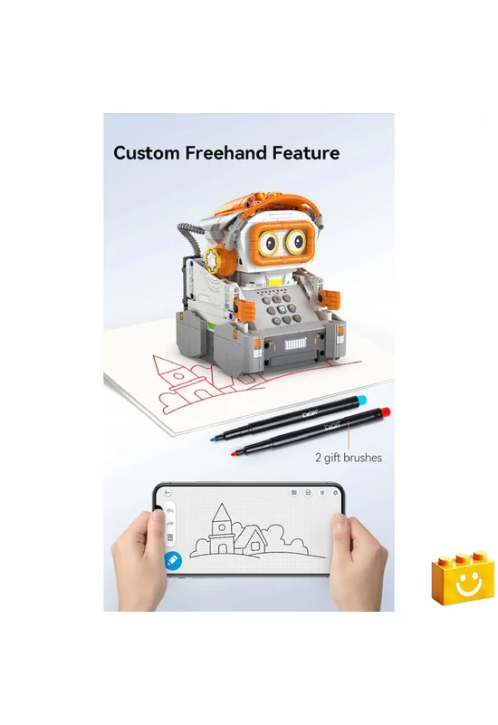CaDA® C83006W - Távirányítós Rajzoló, Kódoló Robot - 100% technic-kompatibilis építőjáték