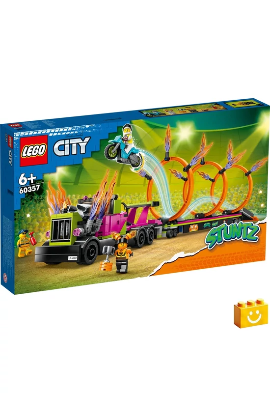 LEGO® City 60357 Kaszkadőr járgány és tűzgyűrű kihívás
