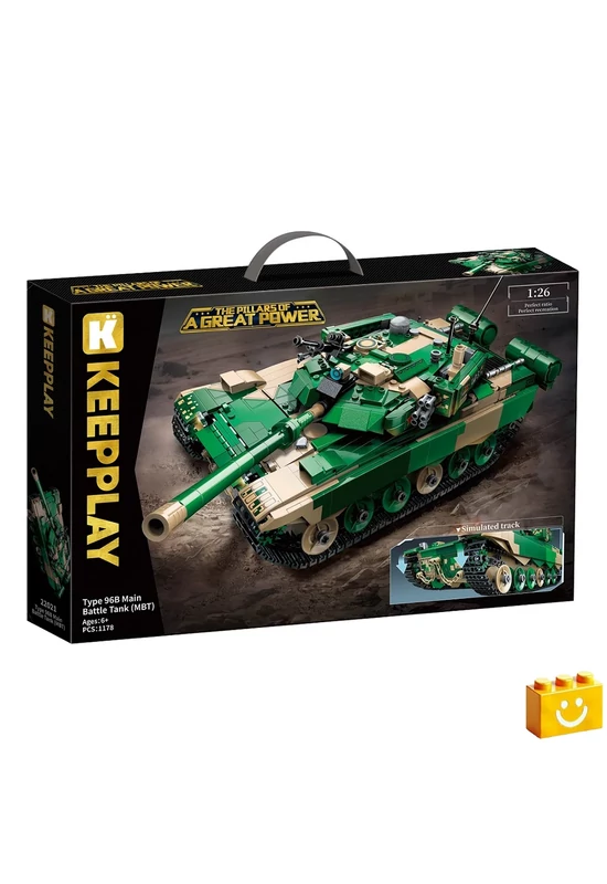 QMAN® 22021 - Type 96B harckocsi - 100% technic-kompatibilis építőjáték