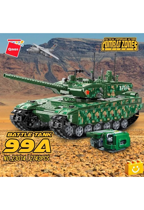 QMAN® 23014 - 99A harckocsi - 100% technic-kompatibilis építőjáték