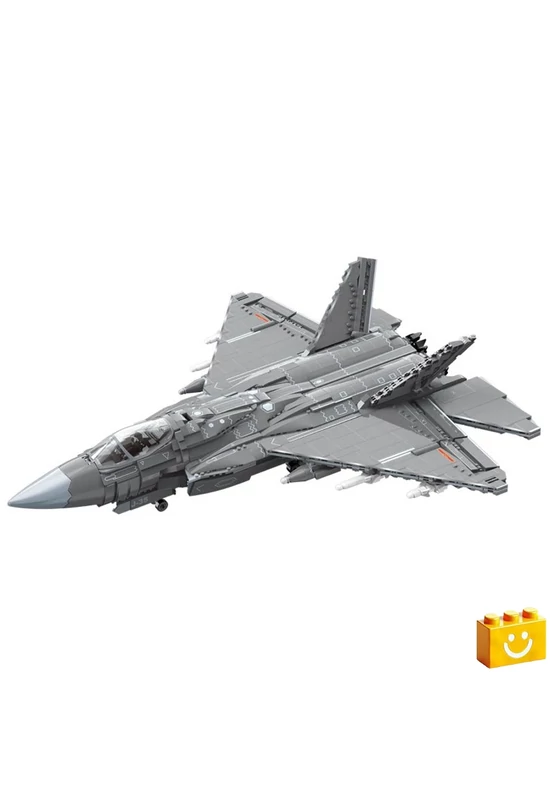 QMAN® 23017 - Shenyang J-35 lopakodó hordozó alapú vadászgép - 100% technic-kompatibilis építőjáték