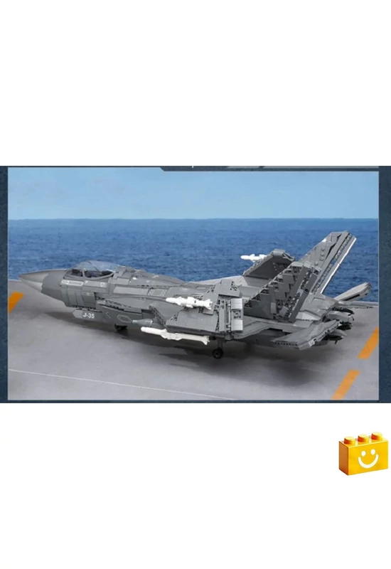 QMAN® 23017 - Shenyang J-35 lopakodó hordozó alapú vadászgép - 100% technic-kompatibilis építőjáték