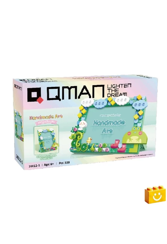 QMAN® 36011-1 - Esős Nap képkeret építőjáték - 100% kompatibilis minden más kedvelt márkával
