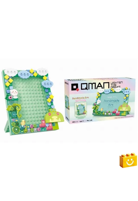 QMAN® 36011-1 - Esős Nap képkeret építőjáték - 100% kompatibilis minden más kedvelt márkával
