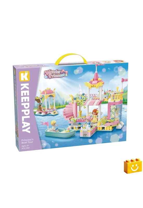 QMAN® 36013 Keepplay - Hercegnői hajókirándulás építőjáték - 100% kompatibilis minden más kedvelt márkával