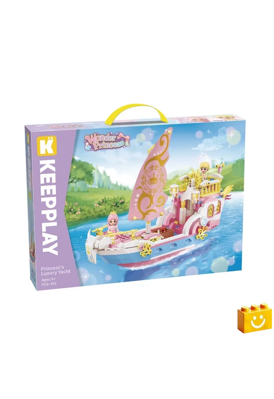 QMAN® 36014 Keepplay - A hercegnő luxusjachtja építőjáték - 100% kompatibilis minden más kedvelt márkával