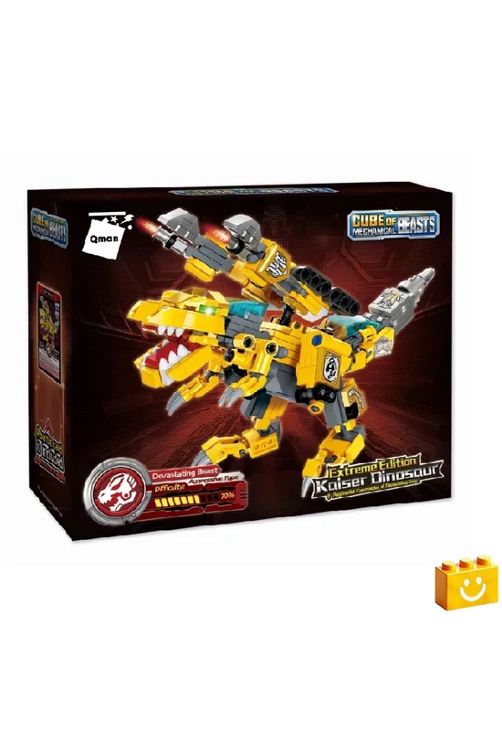QMAN® 41223 - Csodakocka - Császár dinoszaurusz építőjáték - 100% kompatibilis minden más kedvelt márkával
