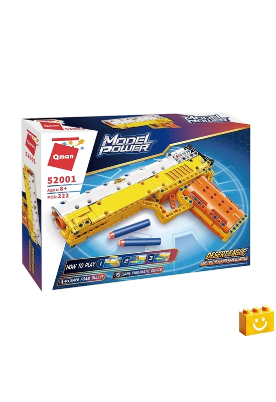 QMAN® 52001 - Desert Eagle játékpisztoly - 100% technic-kompatibilis építőjáték