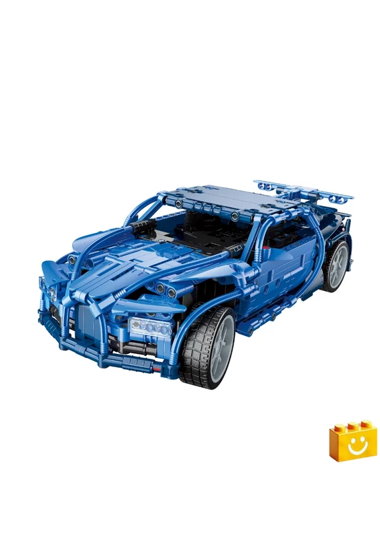 QMAN® 54005 - Phantom kék sportautó - 100% technic-kompatibilis építőjáték