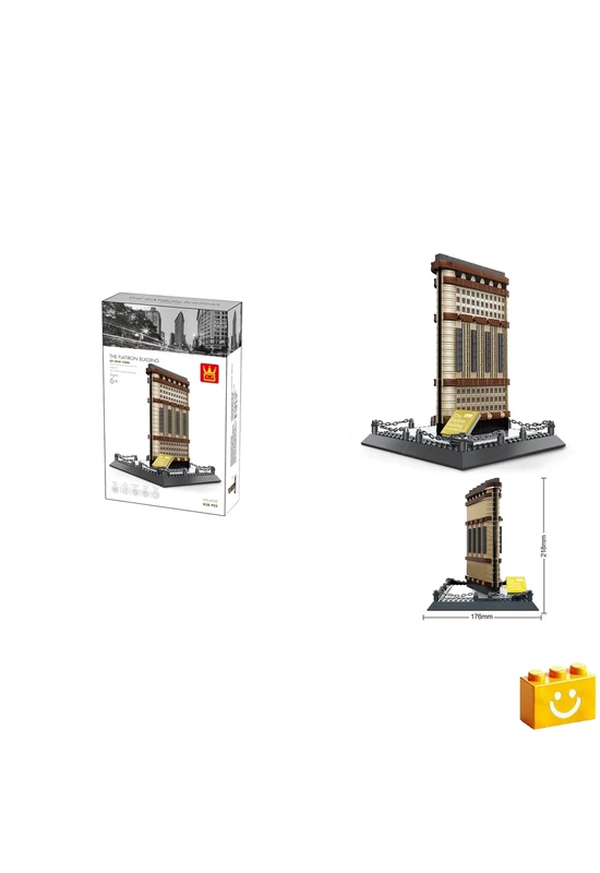 WANGE® 4220 - Flatiron building – New York, USA építőjáték - 100% kompatibilis minden más kedvelt márkával