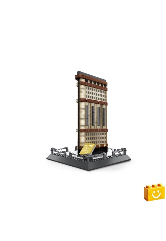 WANGE® 4220 - Flatiron building – New York, USA építőjáték - 100% kompatibilis minden más kedvelt márkával