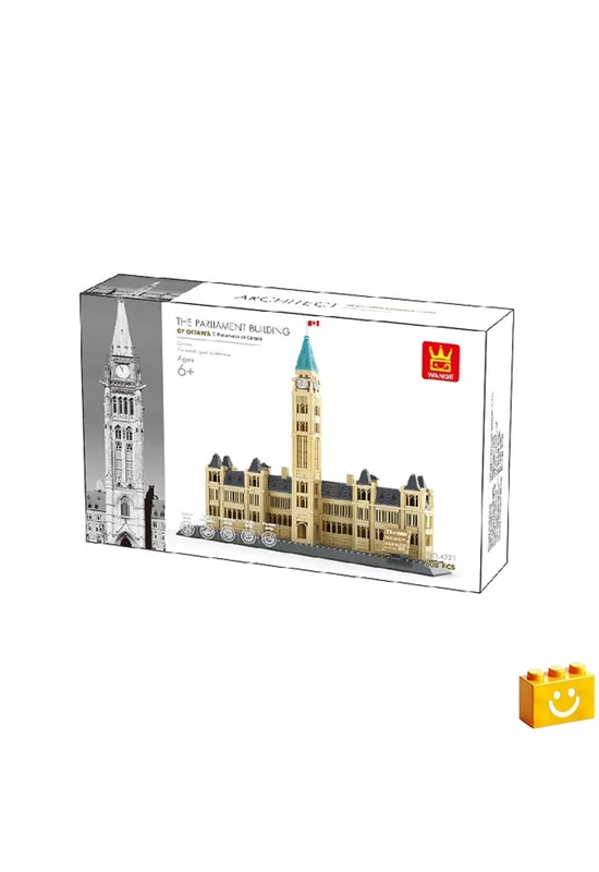 WANGE® 4221 - Kanadai Parlament – Ottawa építőjáték - 100% kompatibilis minden más kedvelt márkával