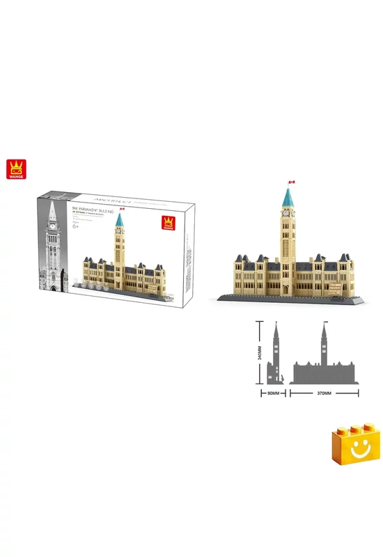 WANGE® 4221 - Kanadai Parlament – Ottawa építőjáték - 100% kompatibilis minden más kedvelt márkával