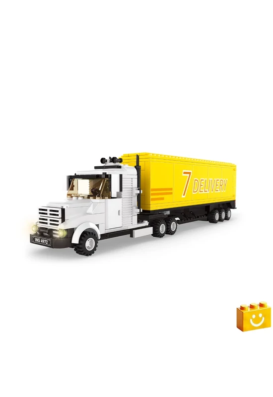 WANGE® 4972 - Csőrös kamion építőjáték - 100% kompatibilis minden más kedvelt márkával