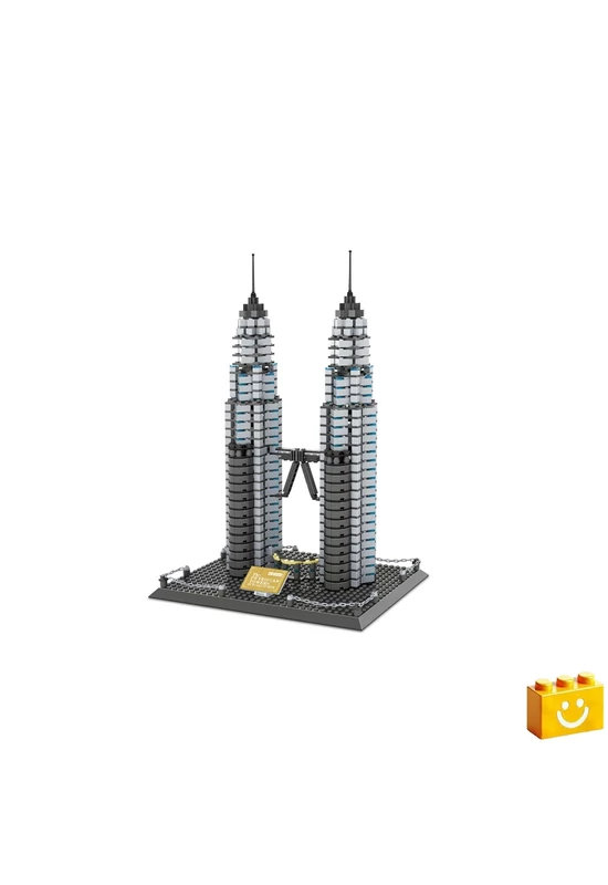 WANGE® 5213 - Petronas tornyok Kuala Lumpur – Malájzia építőjáték - 100% kompatibilis minden más kedvelt márkával