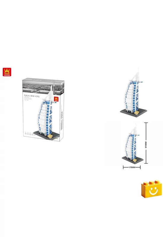 WANGE® 5220 - Burj Al Arab Hotel – Dubai építőjáték - 100% kompatibilis minden más kedvelt márkával