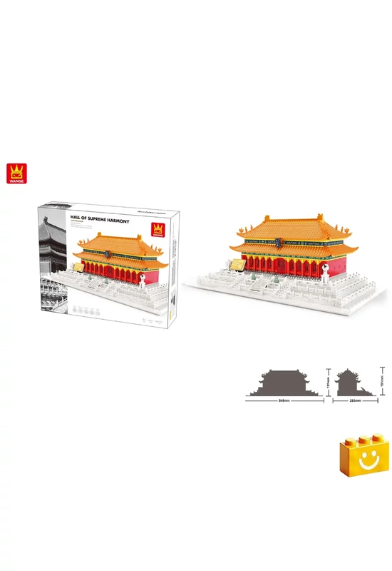 WANGE® 6221 - A legfelső harmónia csarnoka – Peking, Kína építőjáték - 100% kompatibilis minden más kedvelt márkával