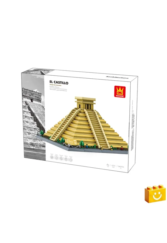 WANGE® 6225 - El Castillo Kukulkán – Mexikó építőjáték - 100% kompatibilis minden más kedvelt márkával