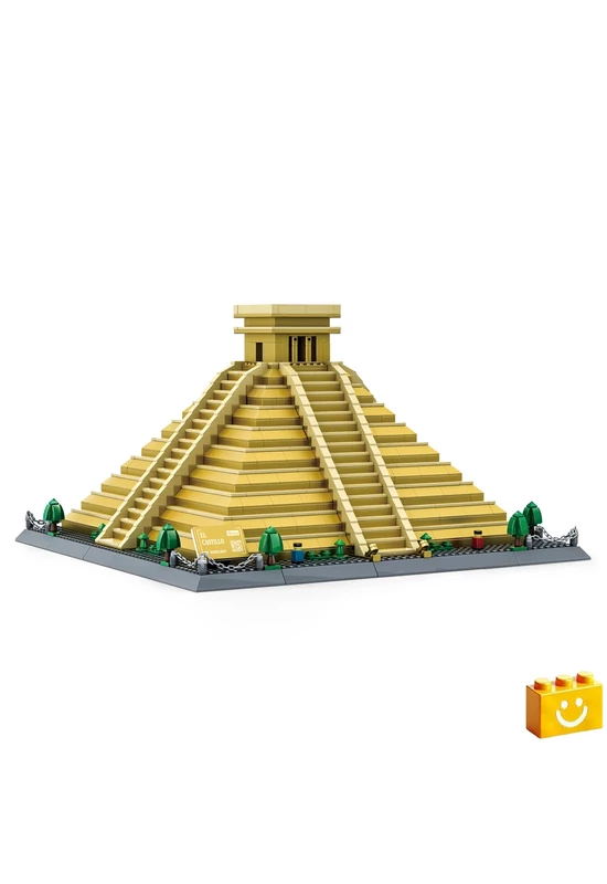 WANGE® 6225 - El Castillo Kukulkán – Mexikó építőjáték - 100% kompatibilis minden más kedvelt márkával